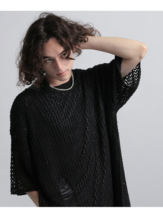 楽天市場】【SALE／28%OFF】(M)メッシュニットレイヤードカット HARE 