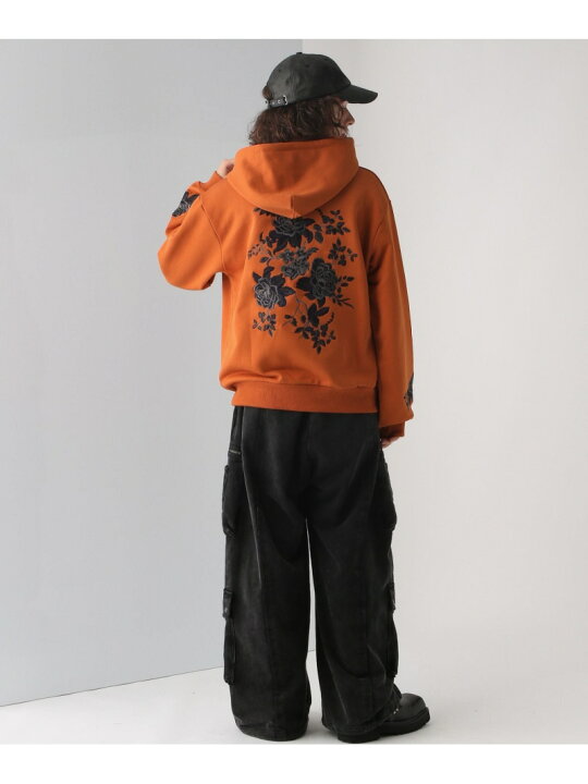 楽天市場】【SALE／20%OFF】フラワーシシュウプルオーバーパーカー 