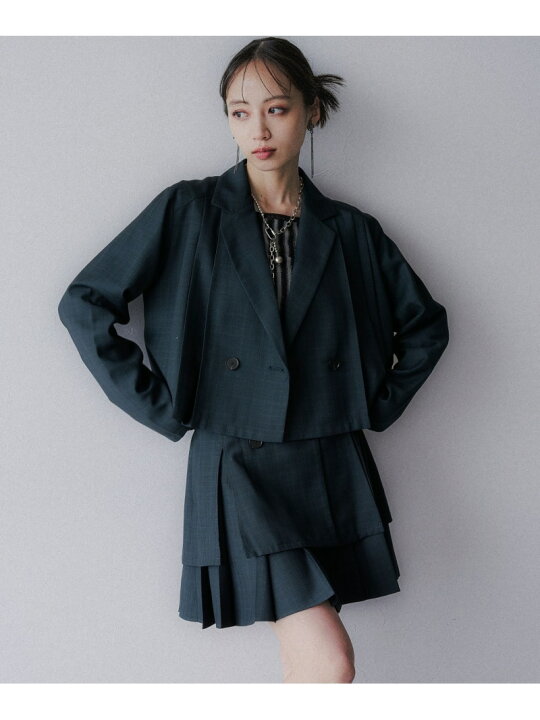 楽天市場】【SALE／15%OFF】2Pメランジショートジャケット*スカパン 