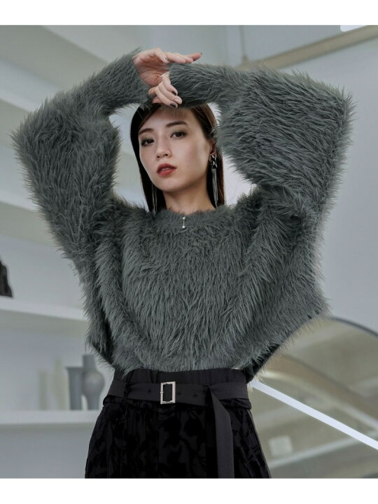 楽天市場】【SALE／50%OFF】ロングシャギーニットプルオーバー HARE 