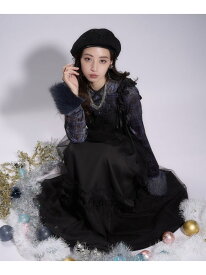 【SALE／17%OFF】ギャザーフリルキャミワンピース HARE ハレ ワンピース・ドレス ワンピース ブルー レッド ブラック【RBA_E】【送料無料】[Rakuten Fashion]