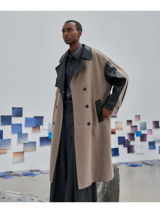 楽天市場】(M)WT/Fレザーキリカエトレンチ HARE ハレ ジャケット  