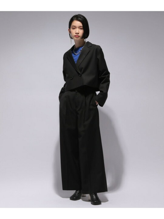楽天市場】【SALE／30%OFF】(W)ショートジャケット*ワイドパンツSETUP 