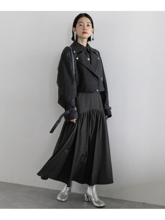 楽天市場】ストライプティアードワンピース HARE ハレ ワンピース 