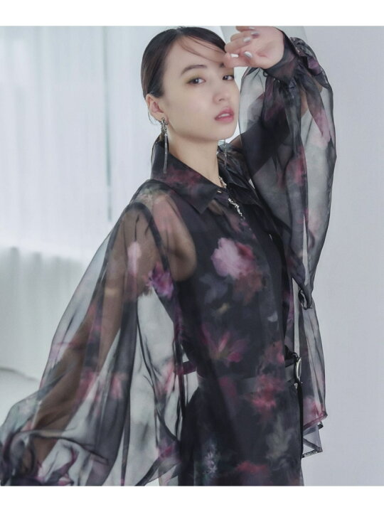 楽天市場】【SALE／28%OFF】ARTflowerシアーシャツ HARE ハレ トップス 