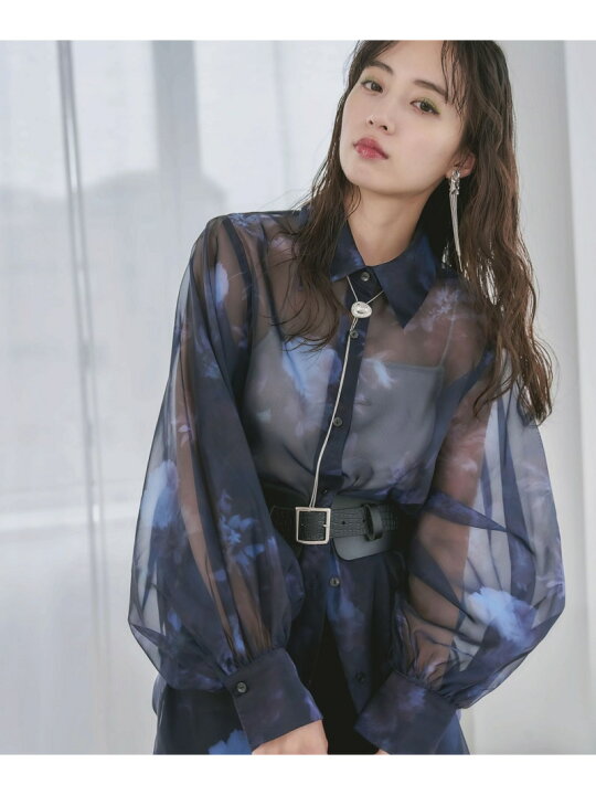 楽天市場】【SALE／28%OFF】ARTflowerシアーシャツ HARE ハレ トップス 