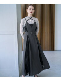 【CEREMONY】レースデザインキャミワンピース HARE ハレ ワンピース・ドレス ワンピース ブラック グレー【送料無料】[Rakuten Fashion]