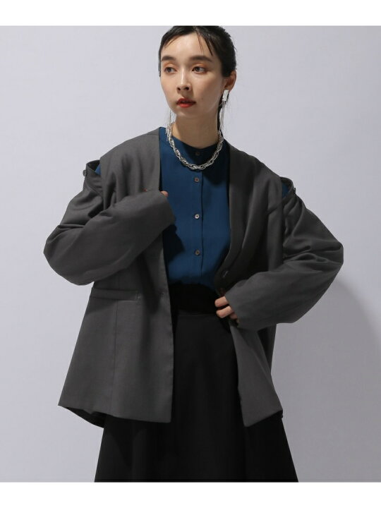 楽天市場】【SALE／44%OFF】(W)2WAYノーカラージャケット HARE ハレ 