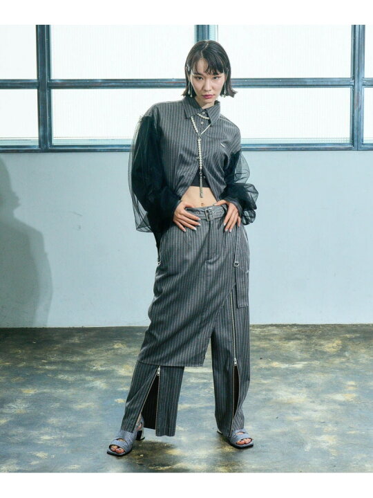 楽天市場】【SALE／20%OFF】【EDGY MODE】レイヤードジップパンツ HARE 