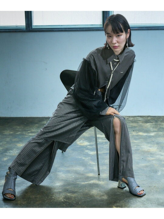 楽天市場】【SALE／20%OFF】【EDGY MODE】レイヤードジップパンツ HARE 