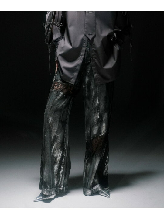 楽天市場】レースキリカエデニムパンツ HARE ハレ パンツ ジーンズ  