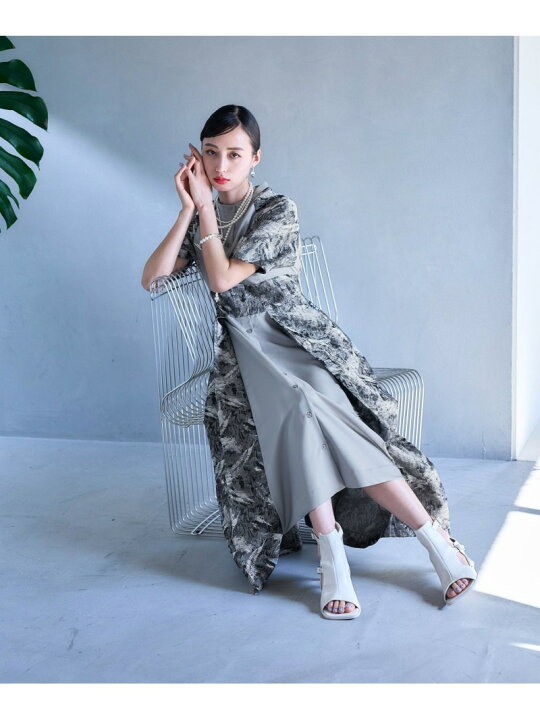 楽天市場】【SALE／21%OFF】ジャガードキリカエスタンドエリワンピース 