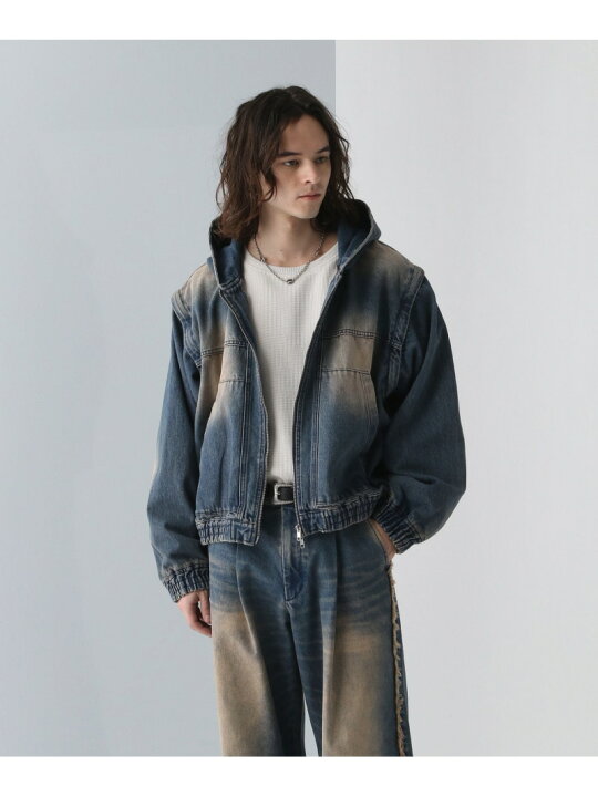 楽天市場】【SALE／44%OFF】2WAYデニムフードブルゾン HARE ハレ 