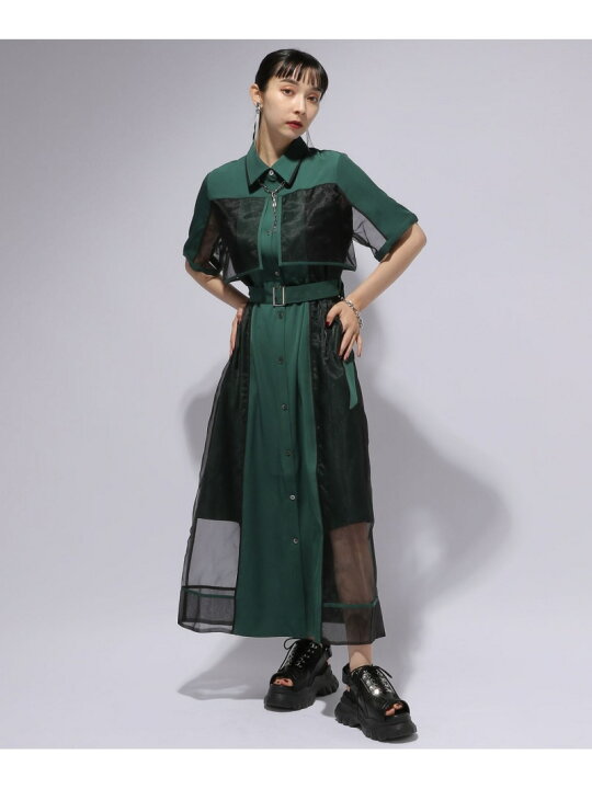 楽天市場】パイピングシアーワンピース HARE ハレ ワンピース・ドレス 