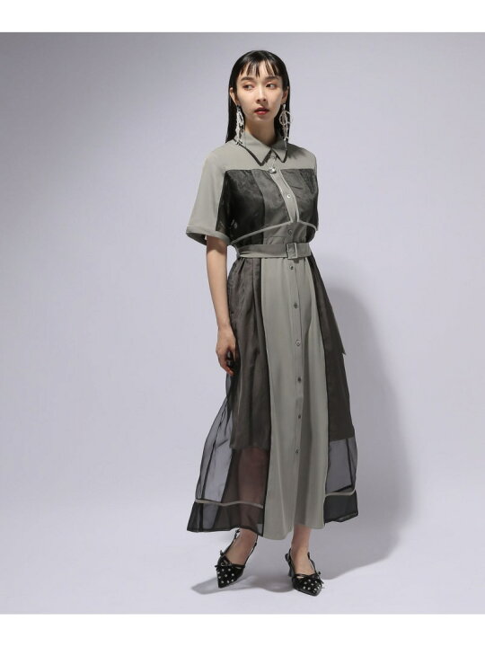 楽天市場】パイピングシアーワンピース HARE ハレ ワンピース・ドレス 