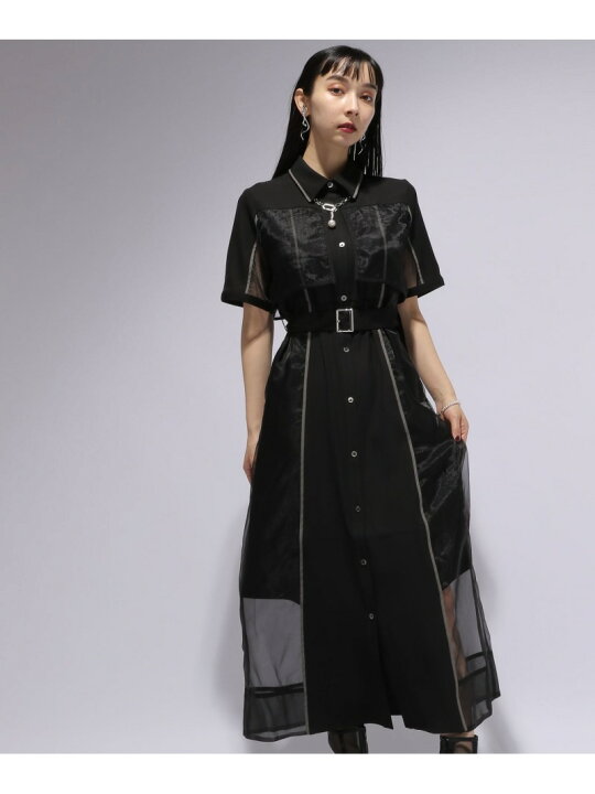 楽天市場】パイピングシアーワンピース HARE ハレ ワンピース・ドレス 