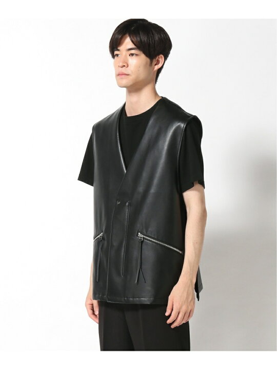 楽天市場】【SALE／40%OFF】(M)FレザーZIPベスト HARE ハレ トップス 