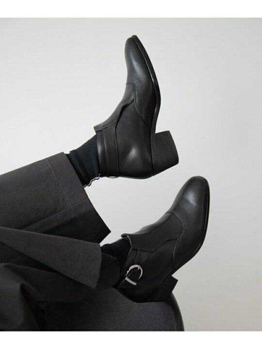 楽天市場】【SALE／40%OFF】(M)シングルモンクヒールブーツ HARE ハレ 