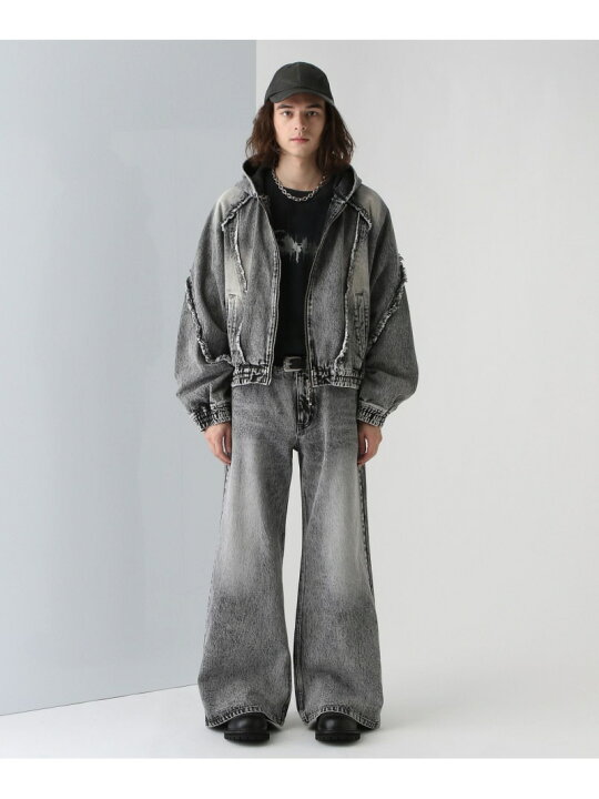 楽天市場】【SALE／20%OFF】フリンジデニムフードブルゾン HARE ハレ 