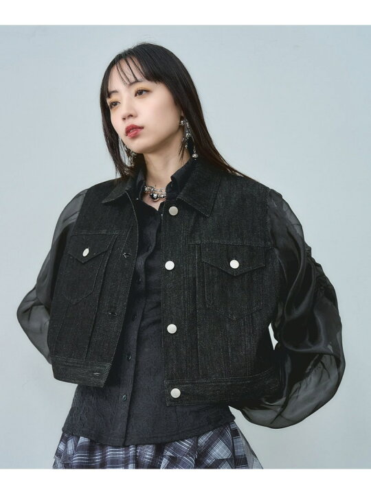 楽天市場】【SALE／48%OFF】シアーキリカエデニムブルゾン HARE ハレ 
