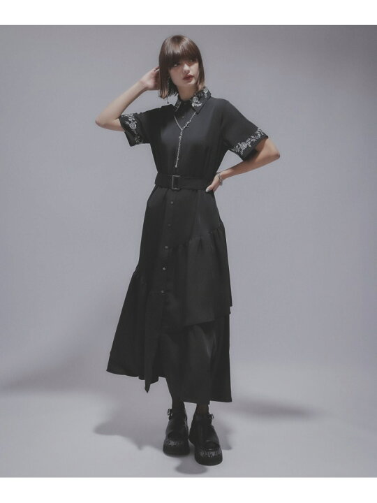 楽天市場】【SALE／46%OFF】アシメフリルシシュウワンピース HARE ハレ 