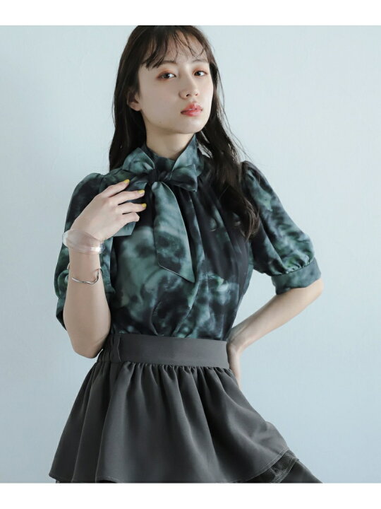 楽天市場】【SALE／33%OFF】(W)BLURボウタイSH/SS HARE ハレ トップス 