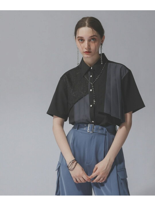 楽天市場】【SALE／19%OFF】アシメプリーツシャツ HARE ハレ トップス 