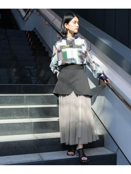 楽天市場】(W)フォトコラージュシアーSHLS HARE ハレ トップス シャツ 