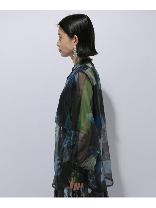 楽天市場】(W)フォトコラージュシアーSHLS HARE ハレ トップス シャツ 