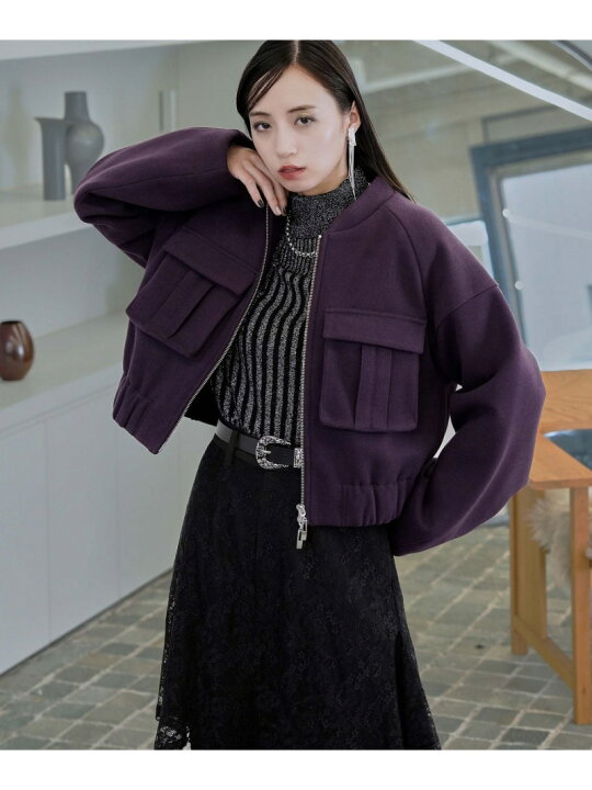 楽天市場】【SALE／46%OFF】ウーリーテックポケットショートブルゾン 