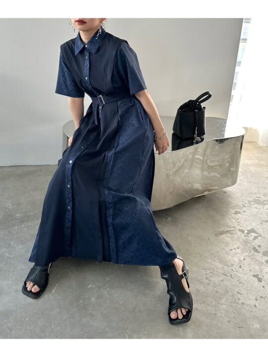 楽天市場】【SALE／22%OFF】ジャガードキリカエタックワンピース 