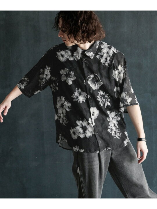 楽天市場】【SALE／27%OFF】フラワージャガードシアーシャツSS HARE 