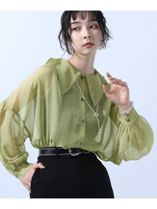 楽天市場】【SALE／30%OFF】(W)ビッグカラーシアーシャツ HARE ハレ 