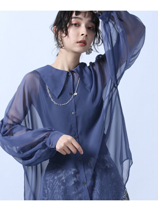 楽天市場】【SALE／30%OFF】(W)ビッグカラーシアーシャツ HARE ハレ 