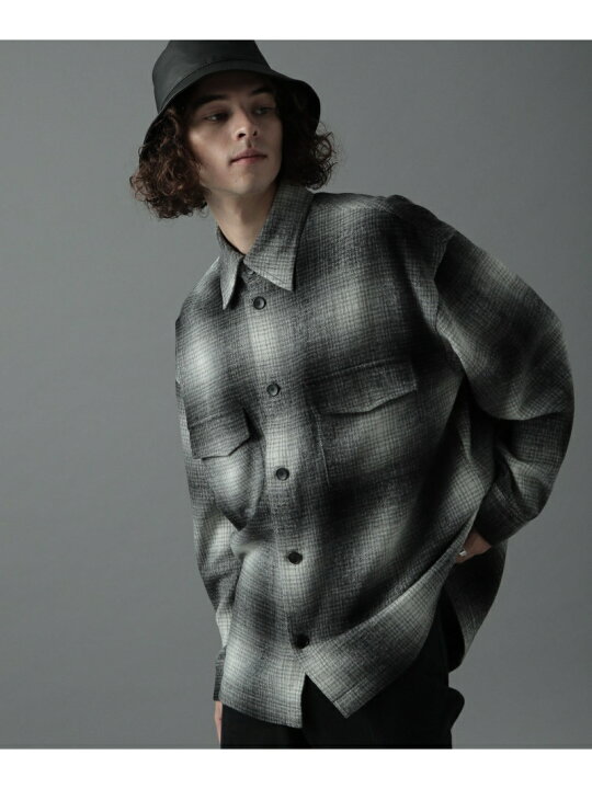 楽天市場】【SALE／50%OFF】(M)シャギーオンブレチェックSH HARE ハレ 