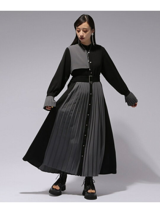 楽天市場】(W)ソデプリーツキリカエOPLS HARE ハレ ワンピース・ドレス  