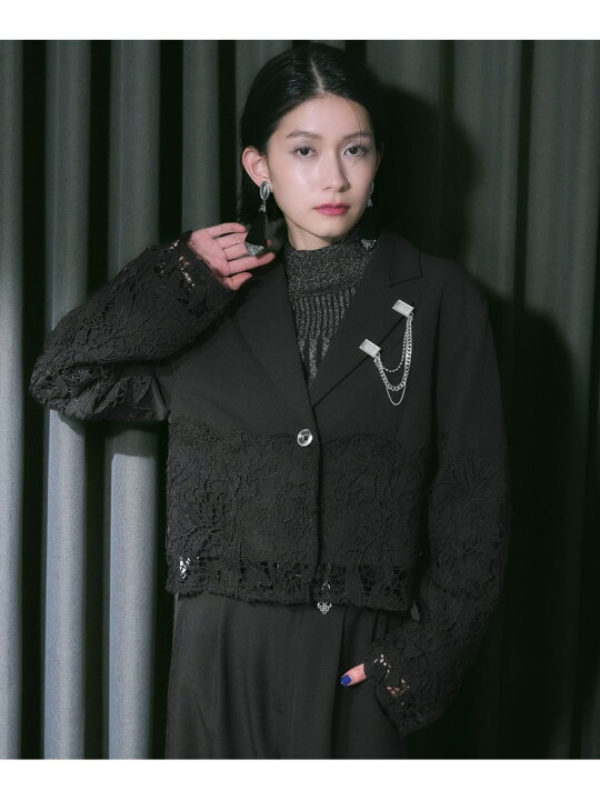 楽天市場】【SALE／30%OFF】レースドッキングショートジャケット HARE 