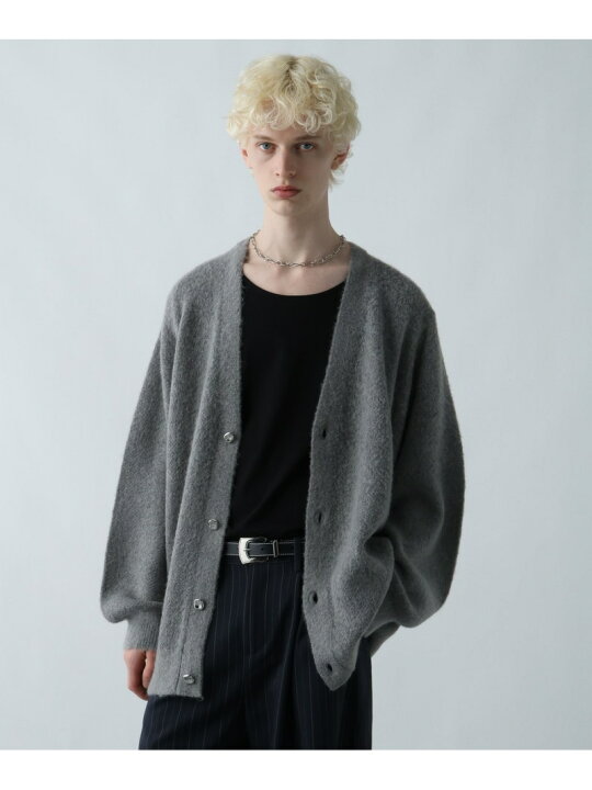 HARE」 ニットカーディガン FREE グレー メンズ 完売品】 hareシャギー 
