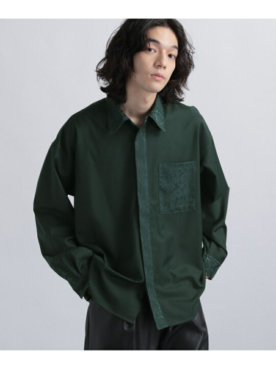 楽天市場】(M)ジャガードクレリックSH HARE ハレ トップス シャツ 