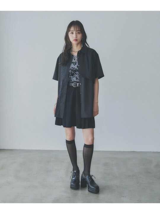 楽天市場】【SALE／37%OFF】ジャガードアシメプリーツシャツ HARE ハレ 
