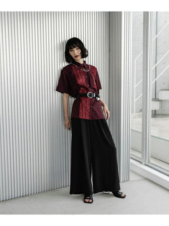 楽天市場】【SALE／37%OFF】ジャガードアシメプリーツシャツ HARE ハレ 