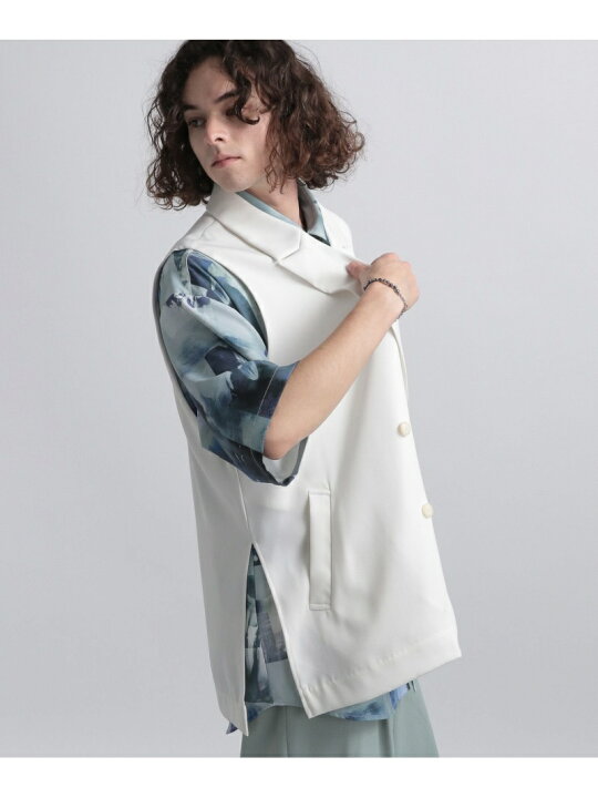 楽天市場】【SALE／50%OFF】(M)トロミサイドスリットジレ HARE ハレ 