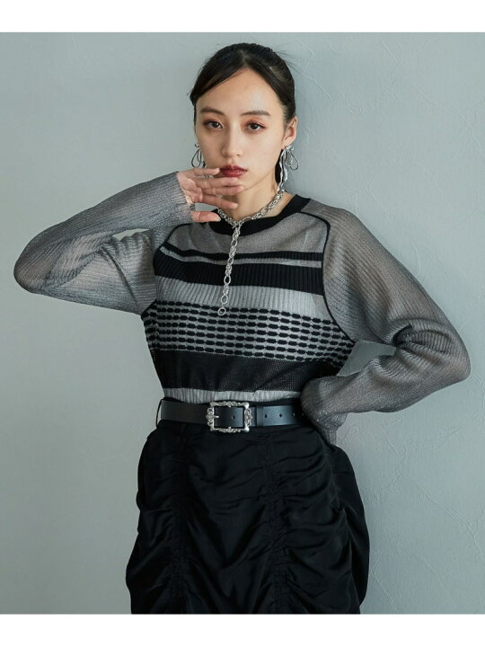 楽天市場】【SALE／20%OFF】ランダムボーダーシアートップス HARE ハレ 