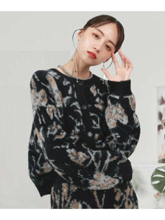 楽天市場】【SALE／41%OFF】2WAYシャギーフラワーニットカーディガン 