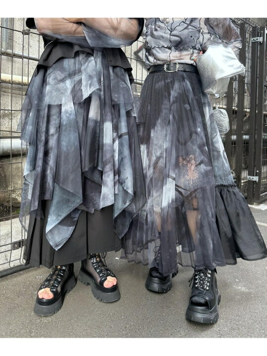楽天市場】【万美&CHiNPAN×HARE】ORIGAMIスカート HARE ハレ スカート  