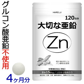 【10％クーポン獲得可】亜鉛 サプリメント 120日分 1日1粒 男性 女性 エイジングケア 元気 美容 妊活 妊娠 zinc Zn アエン 二日酔い ネイルケア スカルプ 大切な亜鉛