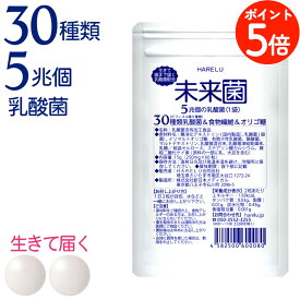 ＼ポイント5倍 20日迄／乳酸菌 サプリ ビフィズス菌 30種類 5兆個 30日分 腸内フローラ プロバイオティクス 酪酸菌 クレンズ ラクリス 腸内環境 オリゴ糖 食物繊維 どっさり 有胞子性乳酸菌