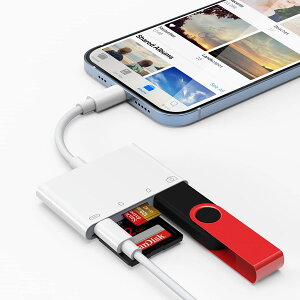 SDJ[h[_[ iPhone yn]TBPXzSDJ[h[_[ 4in1 iphone 14 13 12 11 pro X XS XR Ή J[_[ f[^] USB3.0 }CN sdJ[h [d ʐ^ ړ [J[h micro sd 