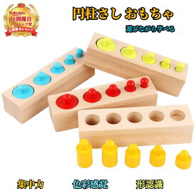 円柱さし おもちゃ 【ハレゾラTBP公式店】 シリンダー差し つまんでぽん モンテッソーリ おもちゃ 玩具 木製 パズル オモチャ 幼児 教育 1歳 2歳 3歳 子供 孫 誕生日 クリスマス プレゼント ギフト 贈り物 ●