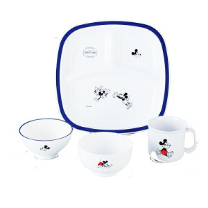 ディズニー子供食器4点セット SE5-35-3.4 ディズニー内祝い 景品 記念品 プレゼント 七五三 出産祝い 内祝 出産 こども用 赤ちゃん あかちゃん キャラクター ミッキー ミニー 電子レンジ・食洗